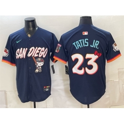 Men San Diego Padres X Hello Kitty  Fernando Tatis Jr  Obsidian 2026 City Connect Stadium Stitched Baseball Jersey