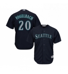 Youth Seattle Mariners 20 Dan Vogelbach Replica Navy Blue Alternate 2 Cool Base Baseball Jersey 