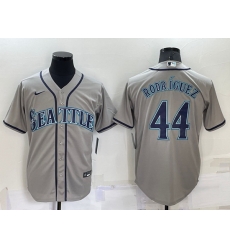 Youth  Seattle Mariners 44 Julio Rodriguez Grey Stitched MLB Cool Base Nike Jersey