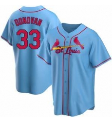 Men ST. LOUIS CARDINALS Brendan Donovan #33 Blue Cool Base Stitched MLB Jersey