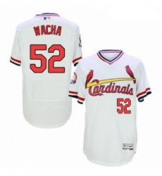 Mens Majestic St Louis Cardinals 52 Michael Wacha White Flexbase Authentic Collection Cooperstown MLB Jersey