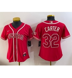 Youth Texas Rangers 32 Evan Carter Red 2026 City Connect Stadium Stitched Baseball Jersey Youth Texas Rangers 32 Evan Carter Red 2026 City Connect Stadium Stitched Baseball Jersey