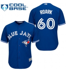 Blue Jays 60 Tanner Roark Blue New Cool Base Stitched MLB Jersey