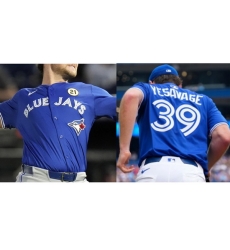 Men Toronto Blue Jay Trey Yesavage #39 Blue Stitched Baseball Jersey Men Toronto Blue Jay Trey Yesavage #39 Blue Stitched Baseball Jersey