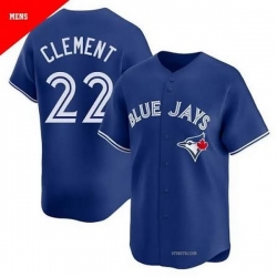Men Toronto Blue Jays 22 Ernie Clement Blue Alternate 2025 MLB Cool base Jersey