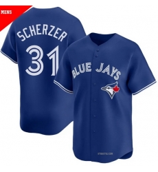 Men Toronto Blue Jays 31 Max Scherzer Royal Cool Base Stitched Baseball Jersey Men Toronto Blue Jays 31 Max Scherzer Royal Cool Base Stitched Baseball Jersey