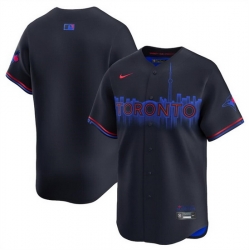 Men Toronto Blue Jays Blank Black 2024 City Connect Limited Stitched Baseball Jersey