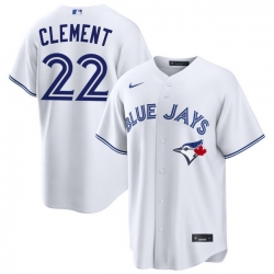 Men Toronto Blue Jays Ernie Clement 22 White Home Limited Stitched Baseball Jersey