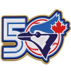 Women  Toronto Blue Jays 50th Team Annivesary Patch Biaog