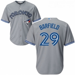 Youth Majestic Toronto Blue Jays 29 Jesse Barfield Replica Grey Road MLB Jersey 