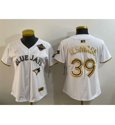 Youth Toronto Blue Jays 39 Trey Yesavage White Gold 2025 American League Champions Limited Stitched Baseball Jersey Youth Toronto Blue Jays 39 Trey Yesavage White Gold 2025 American League Champions Limited Stitched Baseball Jersey