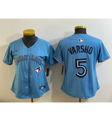 Youth Toronto Blue Jays  5 Daulton Varsho Blue Limited Stitched Baseball Jersey