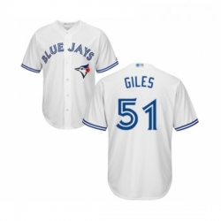 Youth Toronto Blue Jays 51 Ken Giles Replica White Home Baseball Jersey 