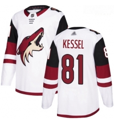 Coyotes #81 Phil Kessel White Road Authentic Stitched Hockey Jersey