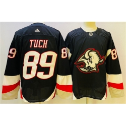 Men Buffalo Sabres 89 Alex Tuch 2022 23 Black Stitched Jersey