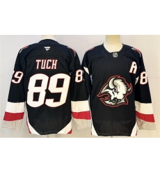 Men Buffalo Sabres 89 Alex Tuch Black 2024 25 With A Patch Alternate Stitched Hockey Jersey Men Buffalo Sabres 89 Alex Tuch Black 2024 25 With A Patch Alternate Stitched Hockey Jersey