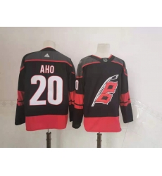 Hurricanes 20 Sebastian Aho Black 2020 21 Reverse Retro Adidas Jersey