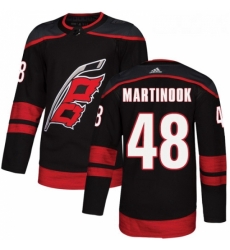 Youth Adidas Carolina Hurricanes 48 Jordan Martinook Premier Black Alternate NHL Jersey 