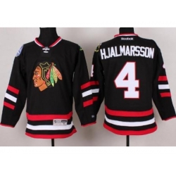 Chicago Blackhawks 4 Nikals Hjalmarsson Black 2014 Stadium Series NHL Jersey