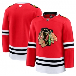 Men Chicago Blackhawks Blank Red 2024 25 Home Stitched Hockey Jersey