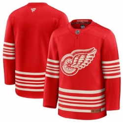 Men Detroit Red Wings Blank Red 2025 Centennial Premium Stitched Hockey Jersey Men Detroit Red Wings Blank Red 2025 Centennial Premium Stitched Hockey Jersey