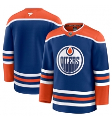 Men Edmonton Oilers Blank Royal 2024 25 Home Stitched Hockey Jersey