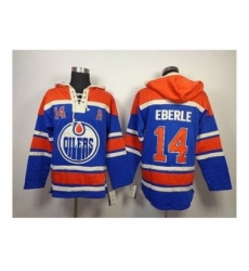 NHL Jerseys Edmonton Oilers #14 eberle blue[pullover hooded sweatshirt][patch A]