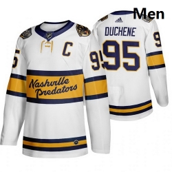 Predators 95 Matt Duchene White 2020 Winter Classic Adidas Jersey 256