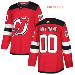 New Jersey Devils Adidas Mercer Dawson 18 Red NHL Jersey