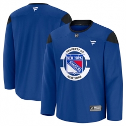 Men New York Rangers Royal 2024 25 Team Practice Stitched Hockey Jersey