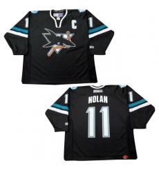 Men San Jose Sharks 11 Owen Nolan Alternate Stitched Hockey Jersey Black Men San Jose Sharks 11 Owen Nolan Alternate Stitched Hockey Jersey Black
