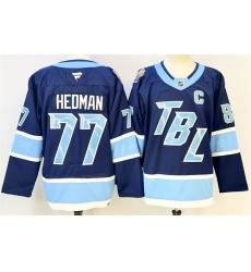 Men Tampa Bay Lightning 77 Victor Hedman Blue 2026 Stadium Series With C Patch Stitched Jersey Men Tampa Bay Lightning 77 Victor Hedman Blue 2026 Stadium Series With C Patch Stitched Jersey