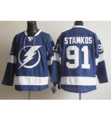 Tampa Bay Lightning 91 stamkos blue Jerseys