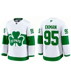 Men Toronto Maple Leafs Oliver Ekman 95 White St Patricks Authentic Jersey Men Toronto Maple Leafs Oliver Ekman 95 White St Patricks Authentic Jersey