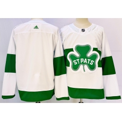 Men's Toronto Maple Leafs #91 John Tavares White St Patricks Authentic Jersey