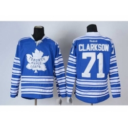 NHL Jerseys Toronto Maple Leafs #71 Clarkson blue[2014 winter classic]