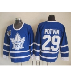 NHL Toronto Maple Leafs #29 Potvin blue Jerseys[m&n 75th]