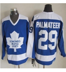 Toronto Maple Leafs #29 Mike Palmateer Blue White CCM Throwback Stitched NHL jersey