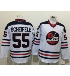 Jets #55 Mark Scheifele White Heritage Classic Stitched NHL Jersey