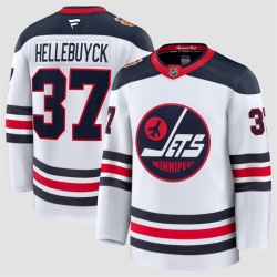 Men Winnipeg Jets  37 Connor Hellebuyck White 2026 Home Stitched Hockey Jersey