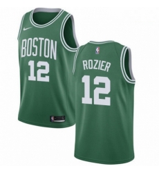 Mens Nike Boston Celtics 12 Terry Rozier Swingman GreenWhite No Road NBA Jersey Icon Edition 