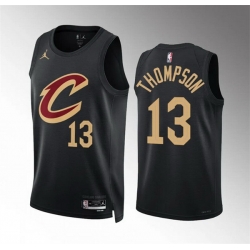 Men Cleveland Cavaliers 13 Tristan Thompson Black Statement Edition Stitched Jersey