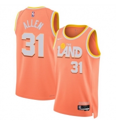 Men Cleveland Cavaliers 31 Jarrett Allen Orange 2025 26 City Edition Stitched Jersey Men Cleveland Cavaliers 31 Jarrett Allen Orange 2025 26 City Edition Stitched Jersey