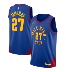 Men Denver Nuggets 27 Jamal Murray Blue 2022 23 Statement Edition Stitched Jersey