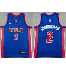 Youth Detroit Pistons 2 Cade Cunningham Blue Stitched Basketball Jersey Youth Detroit Pistons 2 Cade Cunningham Blue Stitched Basketball Jersey