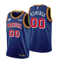 Men Golden State Warriors 00 Jonathan Kuminga Men Nike Releases Classic Edition NBA 75th Anniversary Jersey Blue