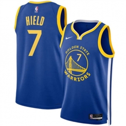 Youth Golden State Warriors 7 Buddy Hield Blue Association Edition Swingman Stitched Basketball Jersey