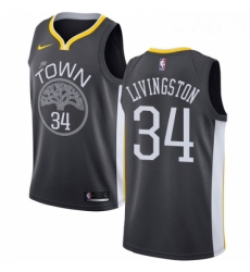 Youth Nike Golden State Warriors 34 Shaun Livingston Swingman Black Alternate NBA Jersey Statement Edition 