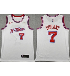 Men Houston Rockets 7 Kevin Durant White 2025 26 City Edition Stitched Jersey Men Houston Rockets 7 Kevin Durant White 2025 26 City Edition Stitched Jersey