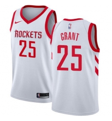 Men Nike Houston Rockets 25 Jerian Grant White NBA Swingman Association Edition Jersey